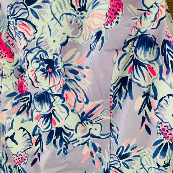 Lilly Pulitzer Cathy Knit Shift Light Lilac Trunks in the Air 16 NWT - Picture 3 of 6